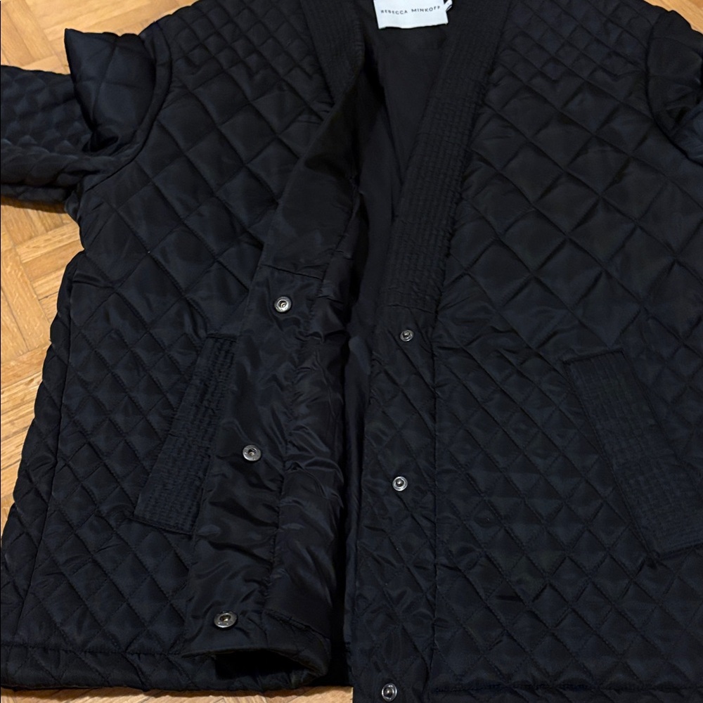 Rebecca Minkoff Black Quilted Women's Jacket - Picture 6 of 11